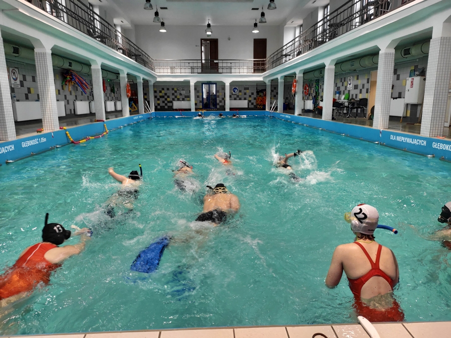 Hokej pod wodą Walenie Siemianowice Śląskie Trening 2 III 2024